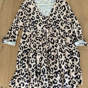 Peach Love California Leopard Print Mini Dress